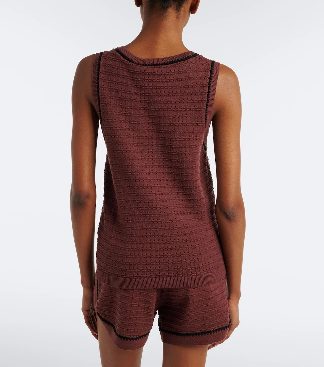Varley - Gideon pointelle cotton tank top