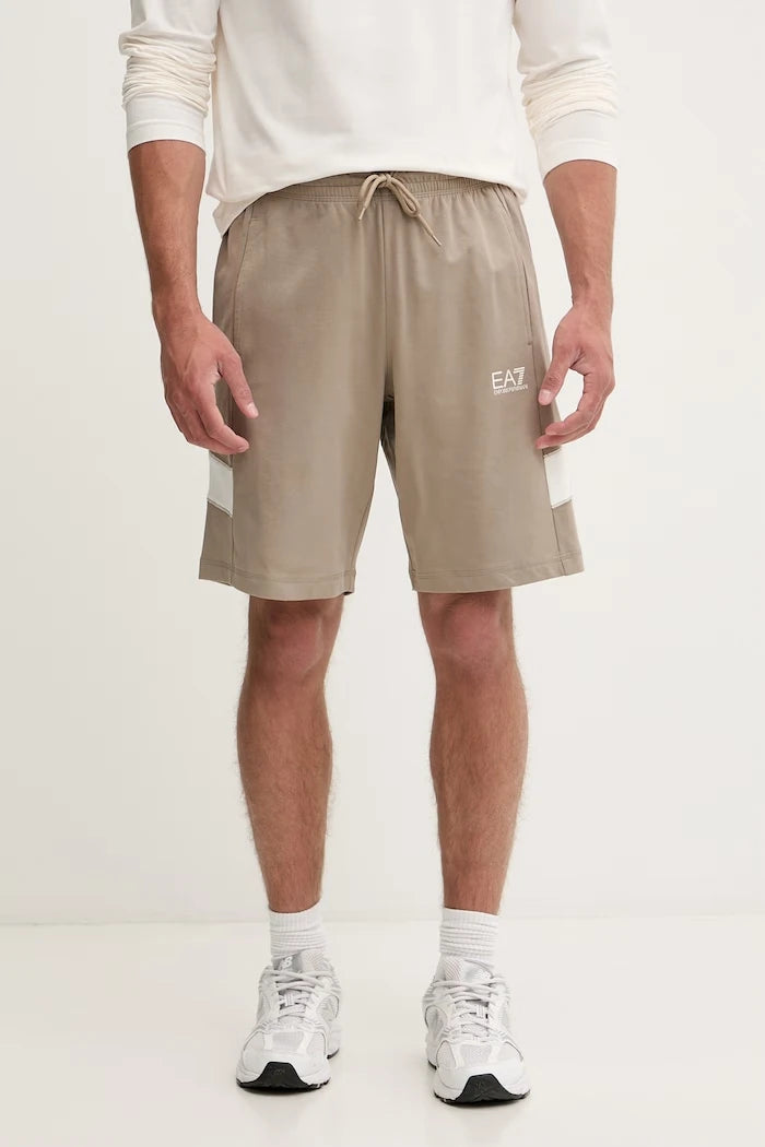 EA7 Emporio Armani erkek pamuklu kısa pantolon