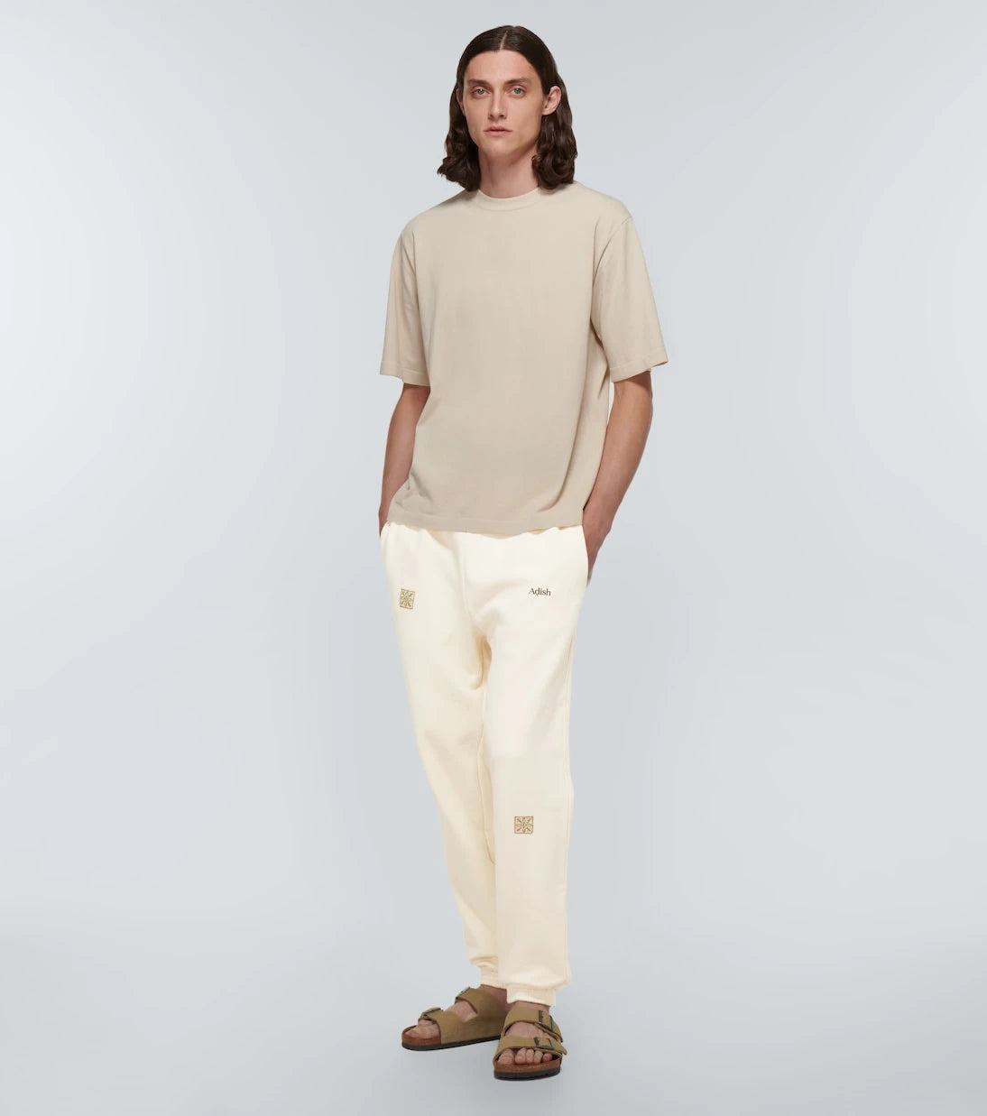 Adish - Logo cotton sweatpants