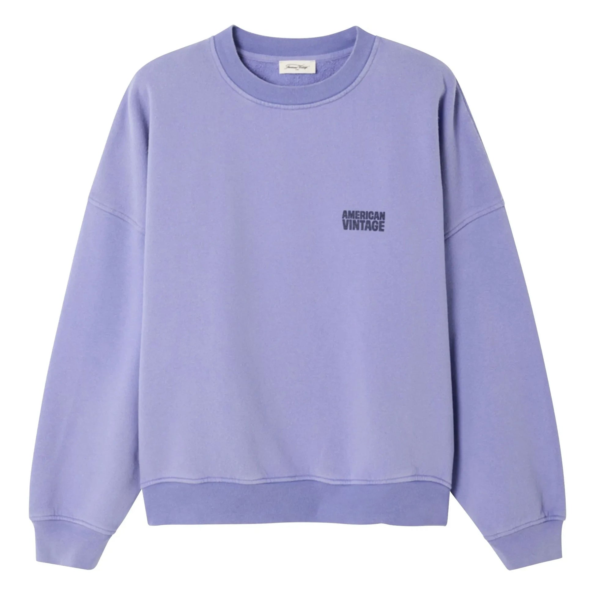 American Vintage - Plizzy Cotton Sweatshirt | Lavender