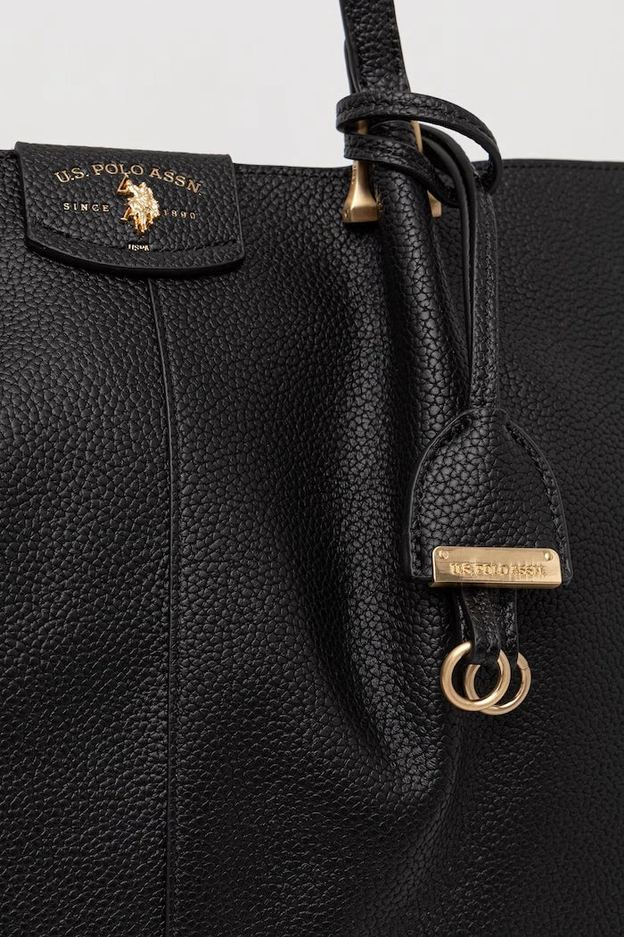 U.S. Polo Assn. Kadın Suni Deri Alışveriş Çantası ROYAL STEWART