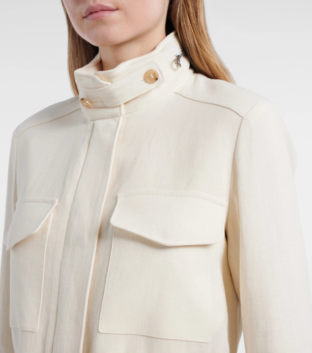 Loro Piana - Traveller Mini linen crêpe field jacket