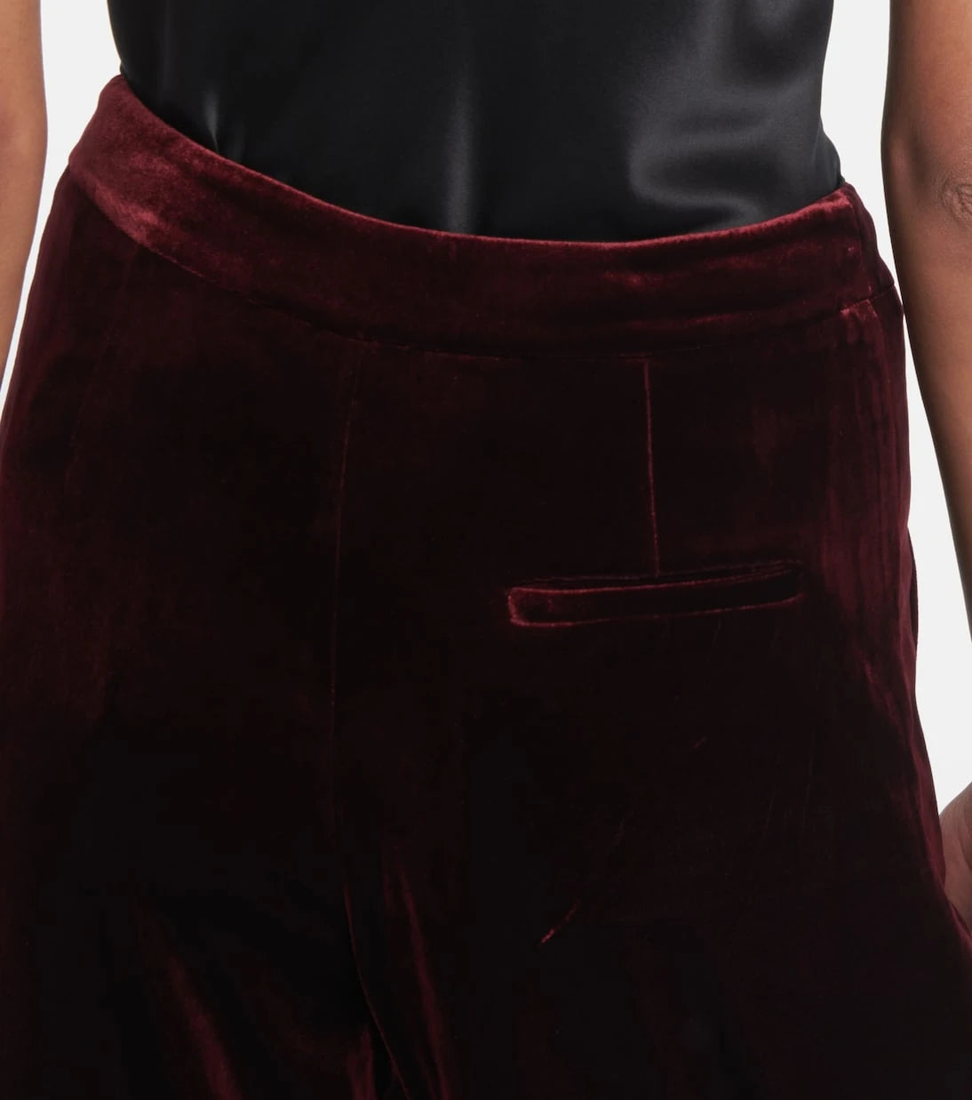 Roland Mouret - Velvet wide-leg pants