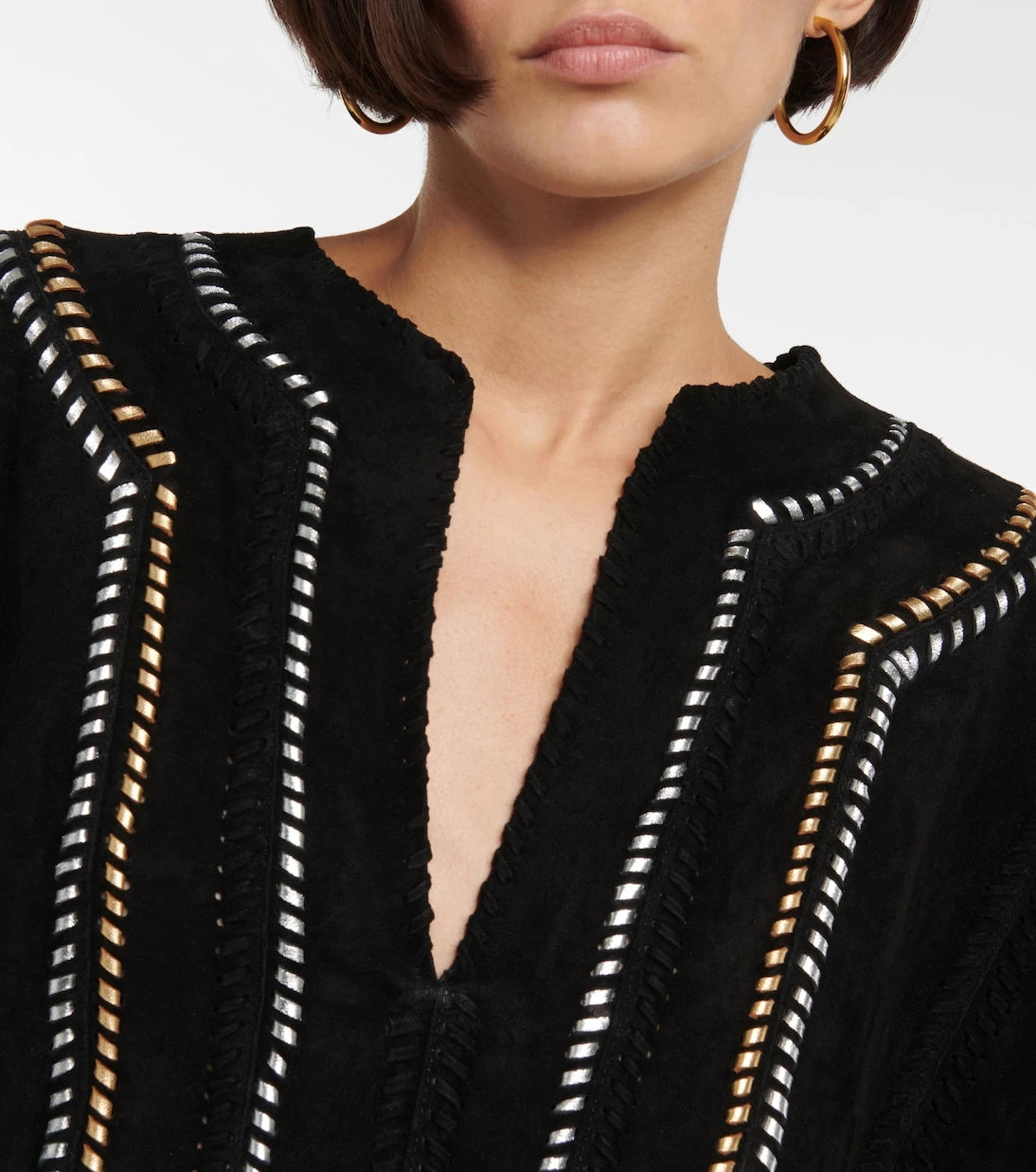Dodo Bar Or - Fringe-trimmed suede tunic