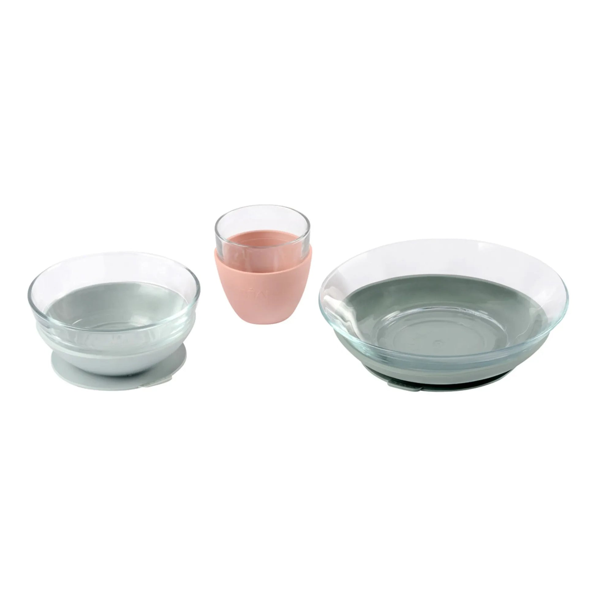 Béaba - 3-Piece Glass Meal Set | Pink