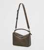 LOEWE Grey Large Leather Puzzle Edge Top-Handle Bag