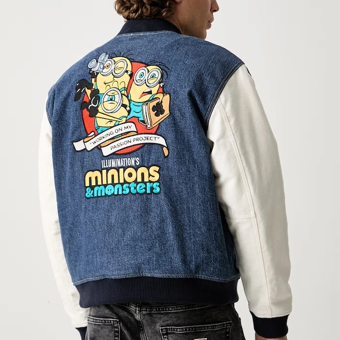 Guess Jeans erkek denim bomber ceket