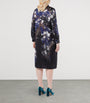 Silk Danila Shirt Midi Dress BLUE/BLACK