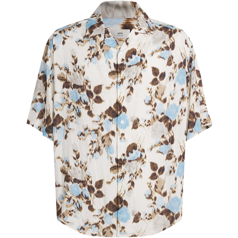 AMI Paris Floral Short-Sleeve Shirt