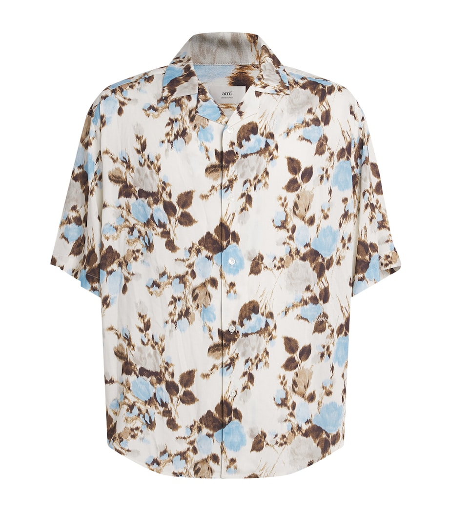 AMI Paris Floral Short-Sleeve Shirt