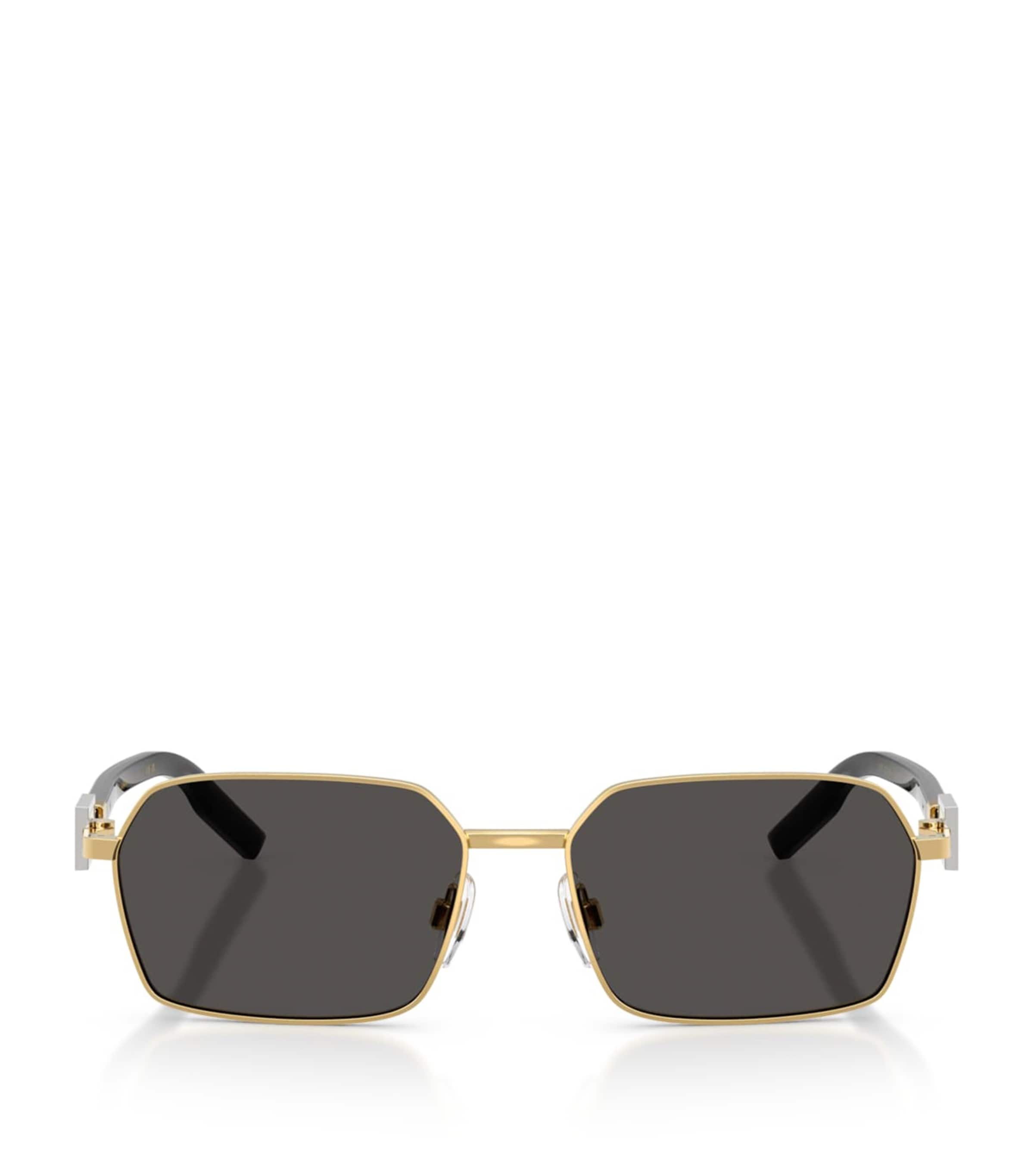 Dolce & Gabbana Wire-Frame Rectangular Sunglasses