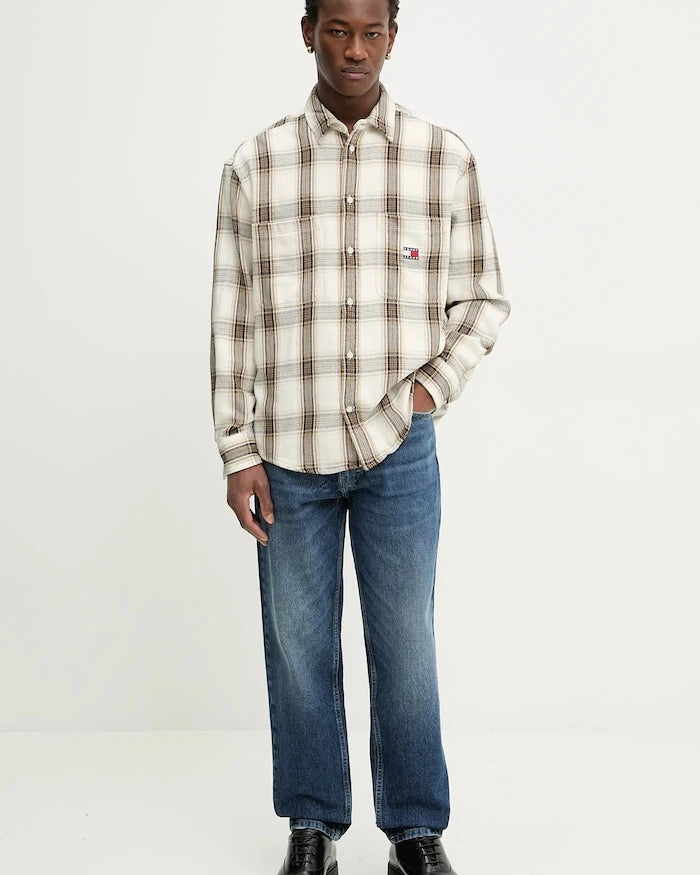 Памучна риза Tommy Jeans