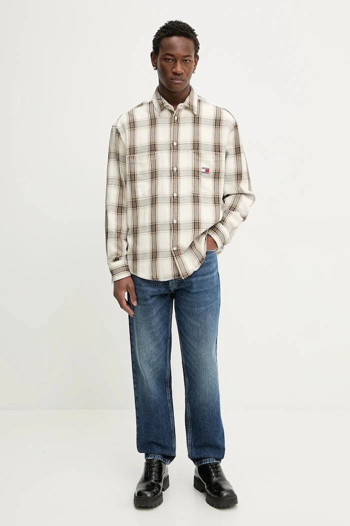 Памучна риза Tommy Jeans