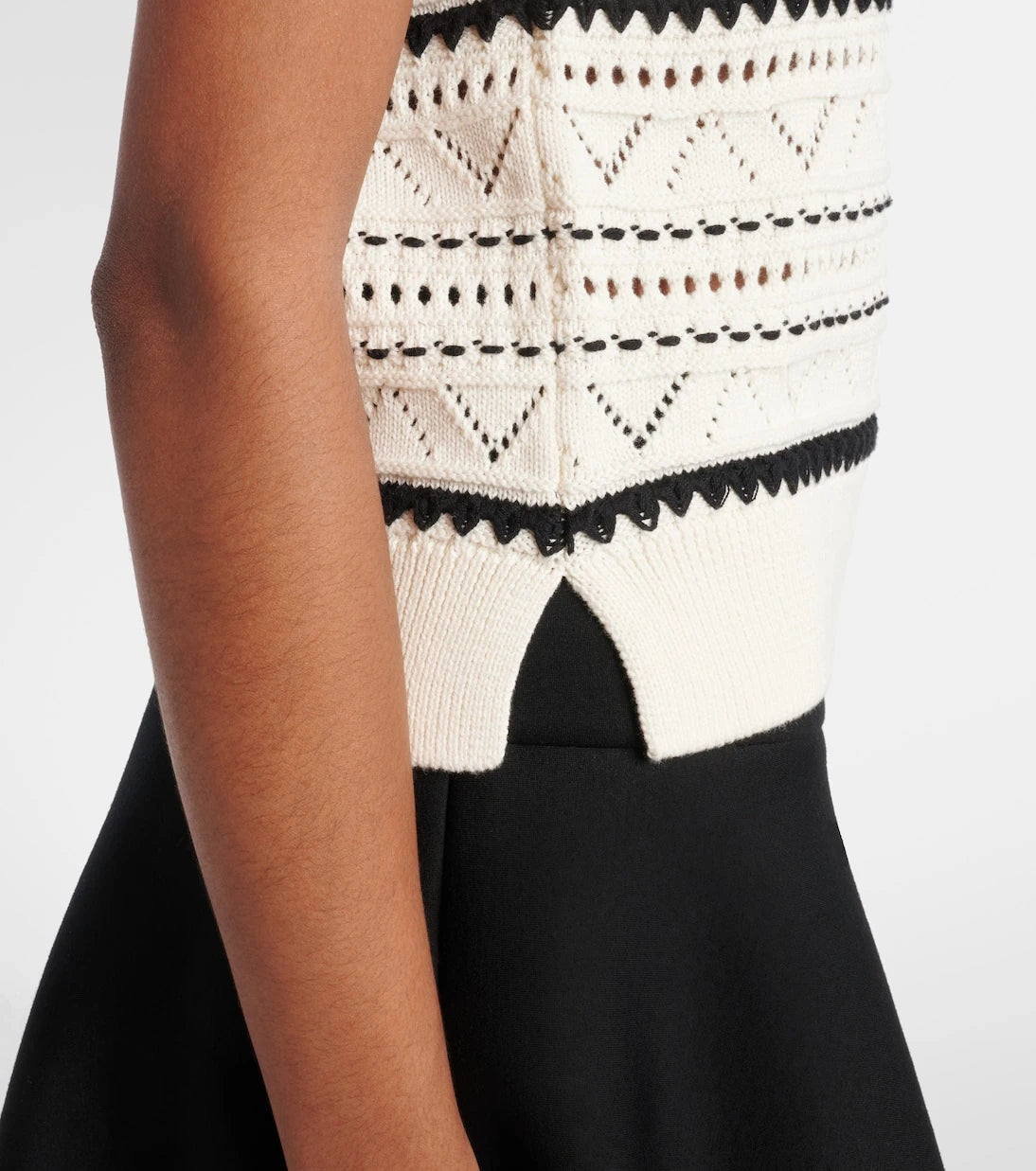 Varley - Athena pointelle cotton sweater vest