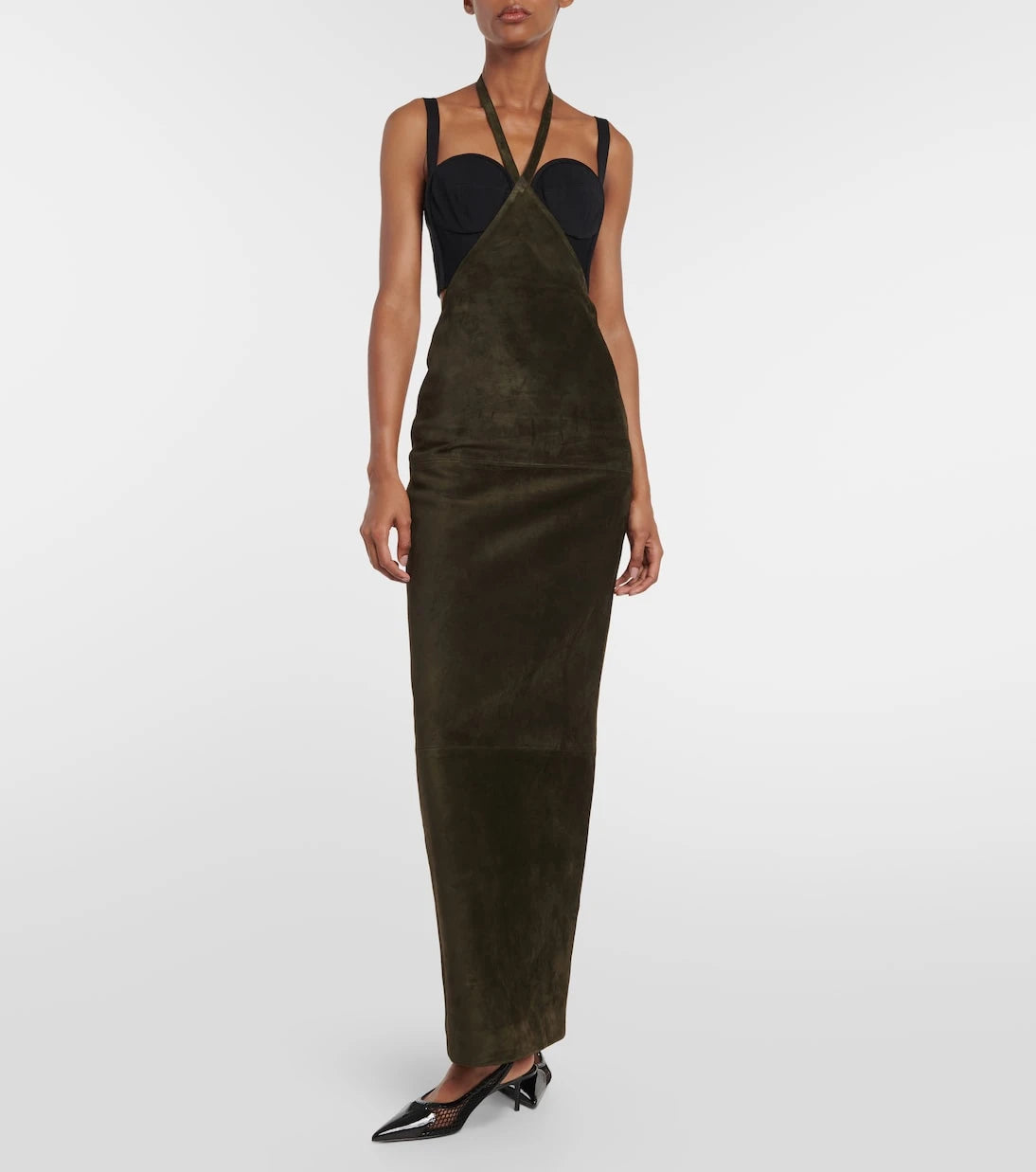 Alaïa - Suede maxi skirt