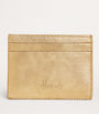 Gold Leather Metallic Card Holder