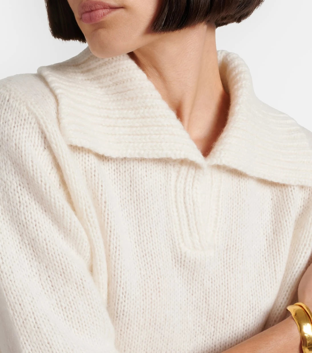 Lisa Yang - Lailai cashmere and silk polo sweater