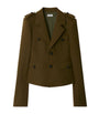 Burberry Brown Twill Tailored Jacket