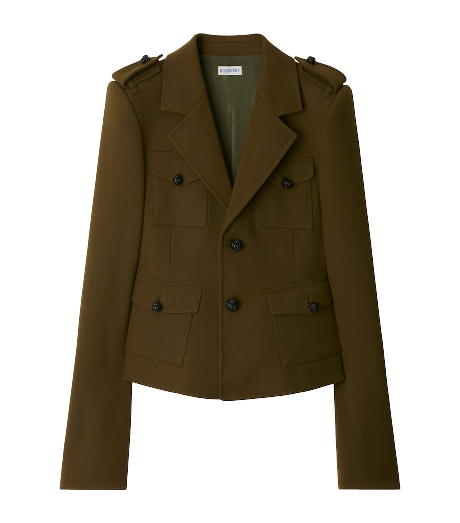 Burberry Brown Twill Tailored Jacket