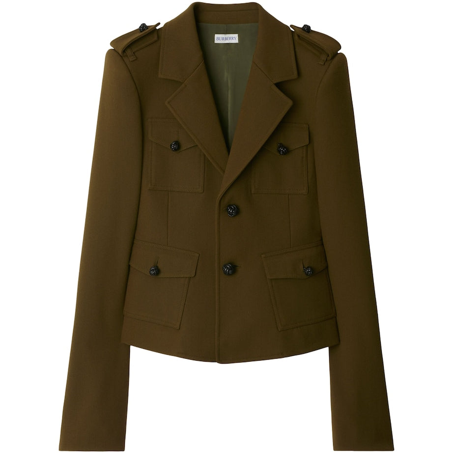 Burberry Brown Twill Tailored Jacket