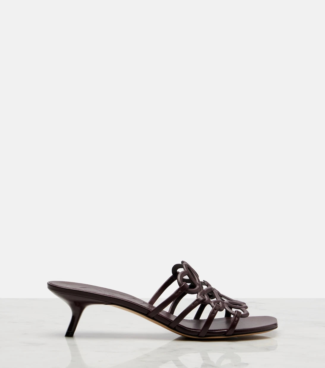 Loewe - Petal Anagram 45 leather mules