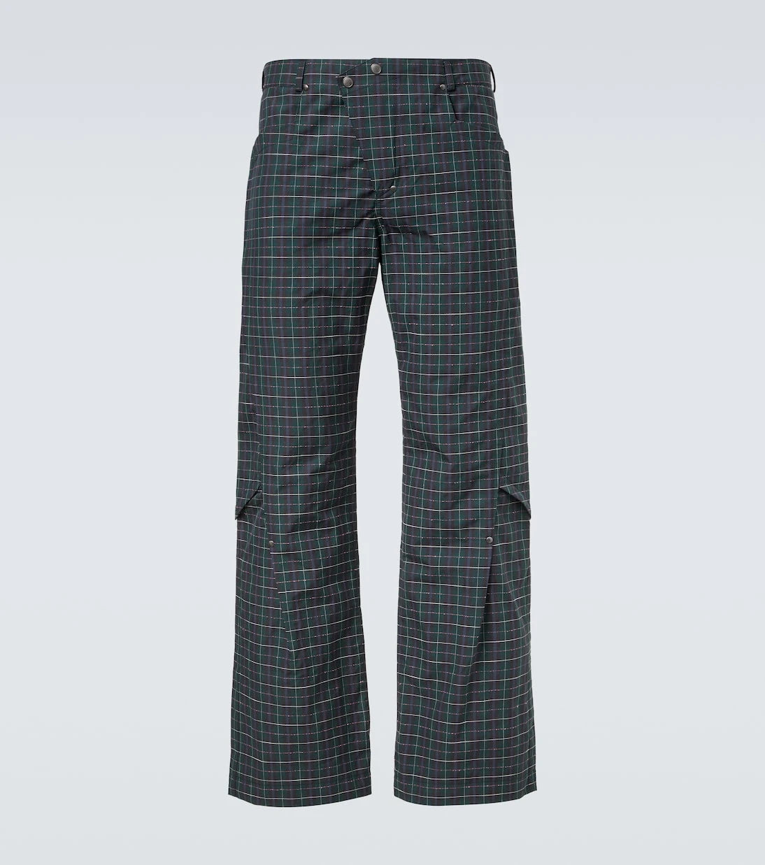 Kiko Kostadinov - Kraner checked cotton-blend wide-leg pants