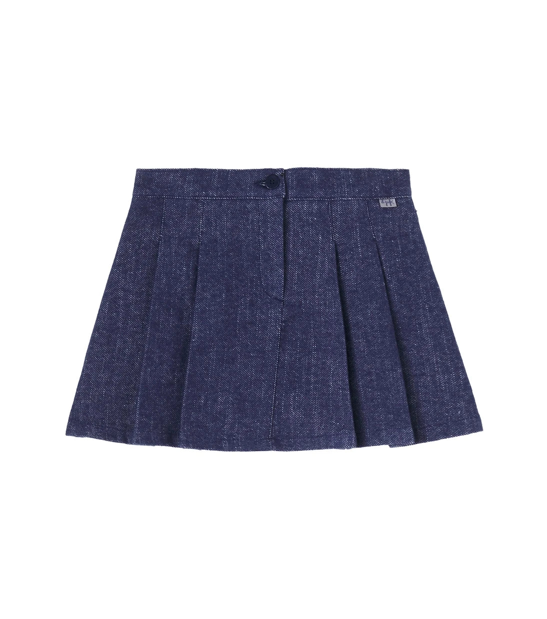 Il Gufo - Pleated denim skirt