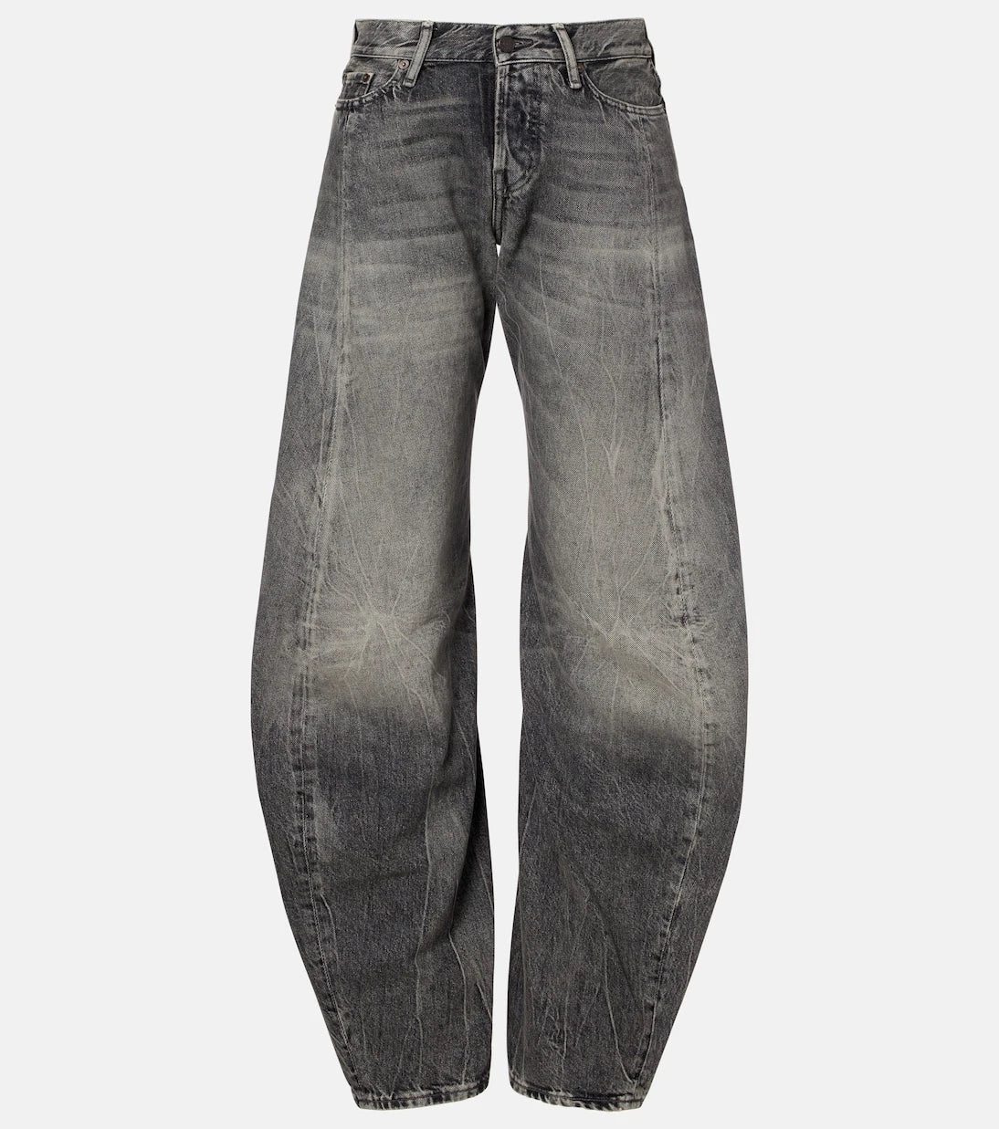 Acne Studios - جينز بقصة ساق واسعة وخصر منخفض 2006