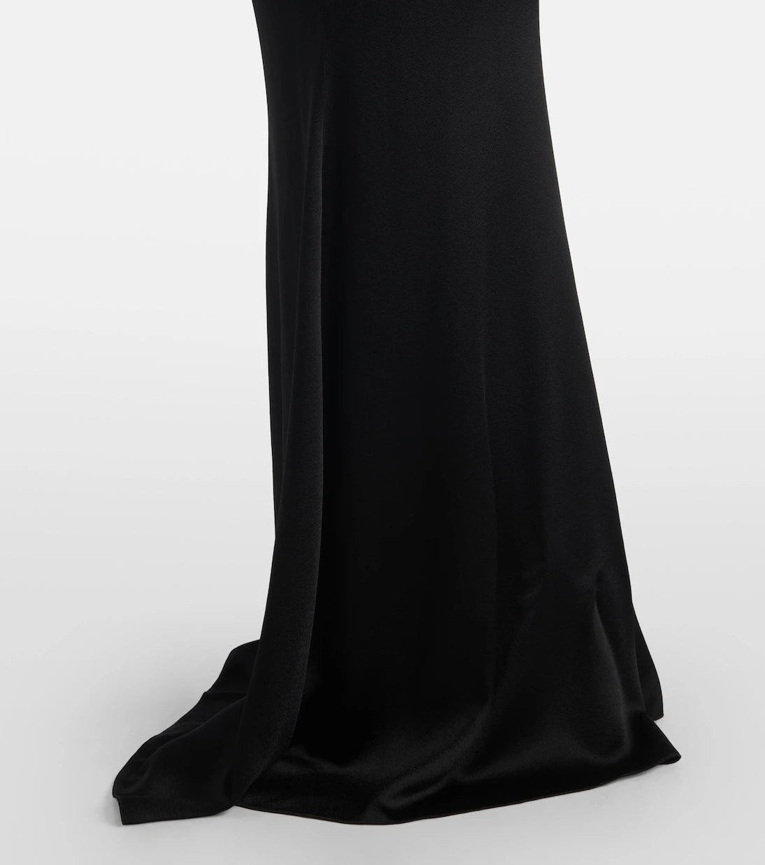 Givenchy - Open-back crêpe and satin gown