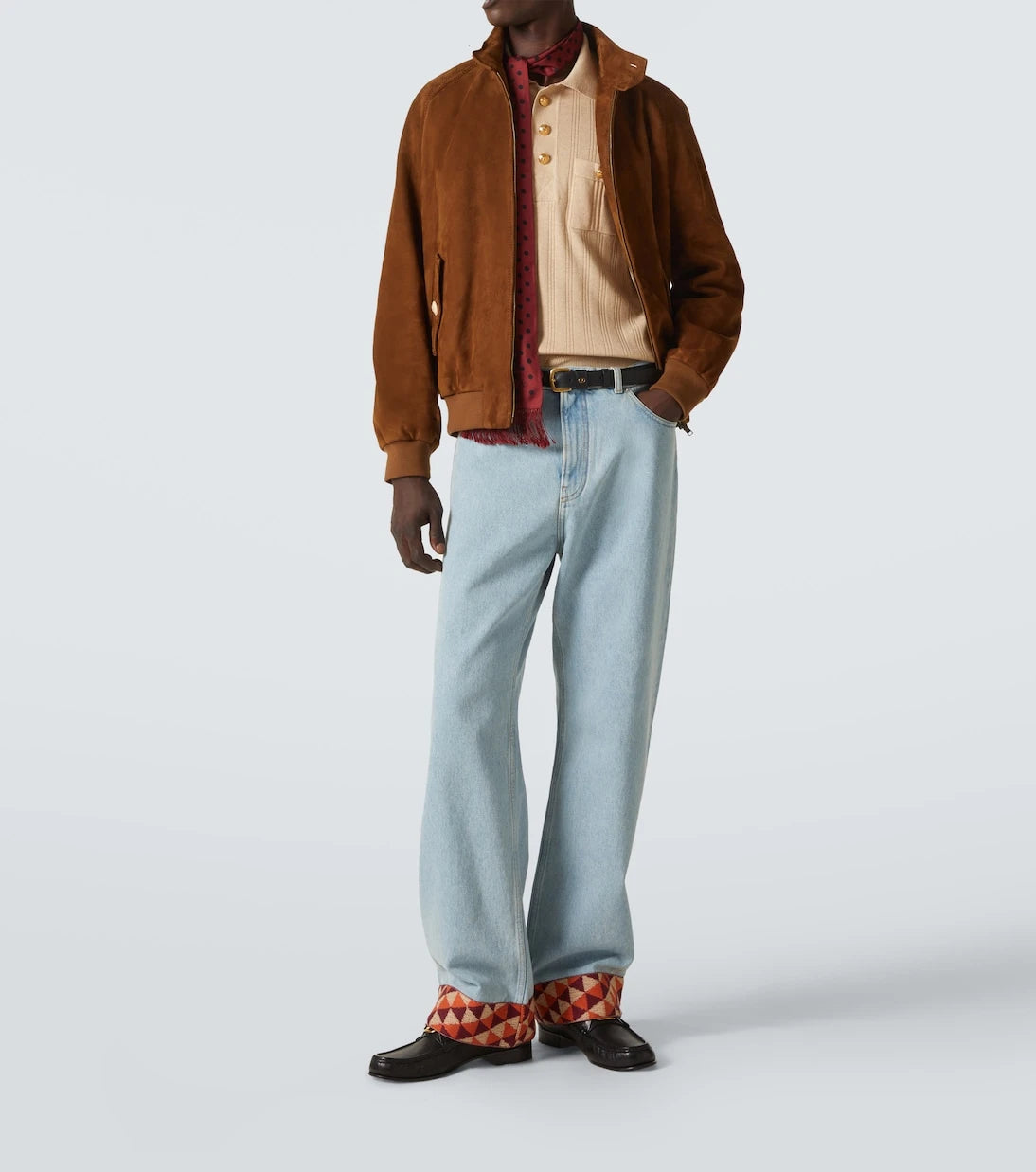 Valentino - Ribbed-knit cotton polo sweater