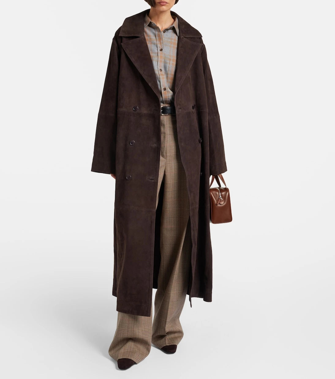 Róhe - Suede wrap coat