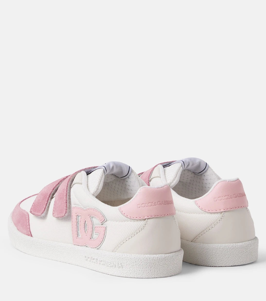 Dolce&Gabbana Kids - DG suede-trimmed sneakers