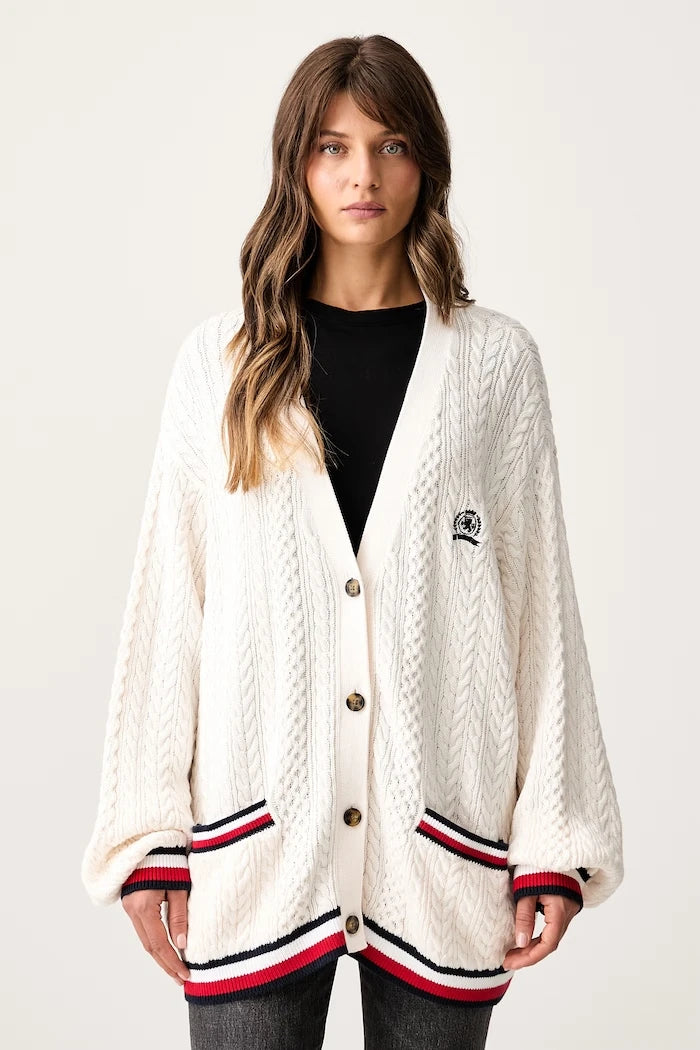 Tommy Jeans kadın pamuklu yelek