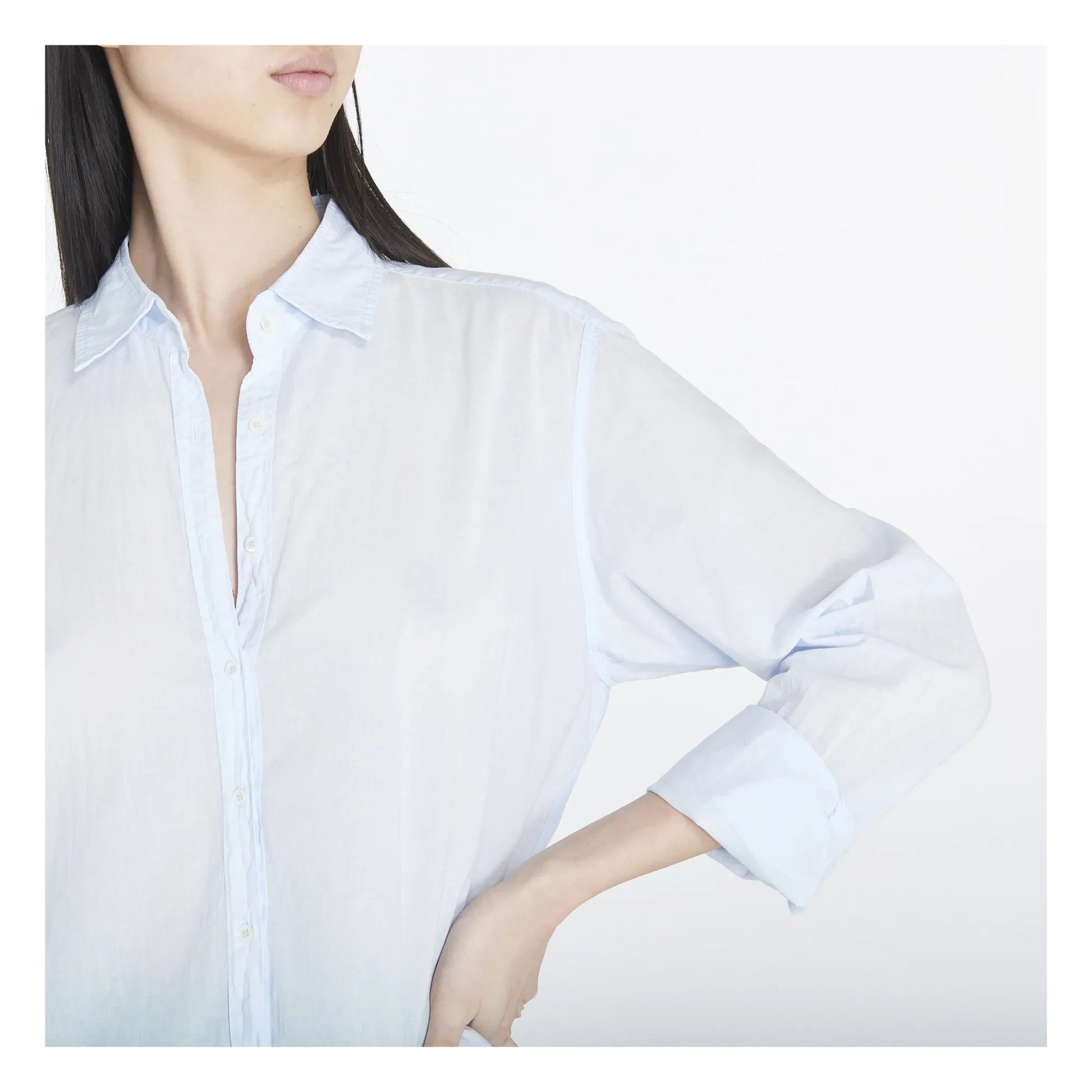 Xirena - Beau Cotton Poplin Shirt | Light blue