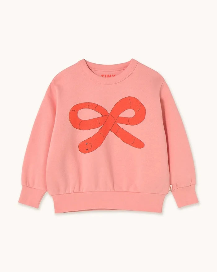 Детски памучен суичър Tinycottons WORM GRAPHIC SWEATSHIRT