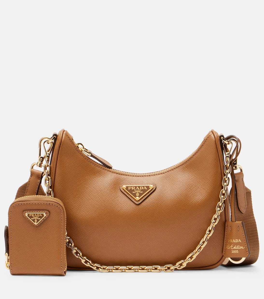 Prada - حقيبة كتف صغيرة Re-Edition 2005 جلدية