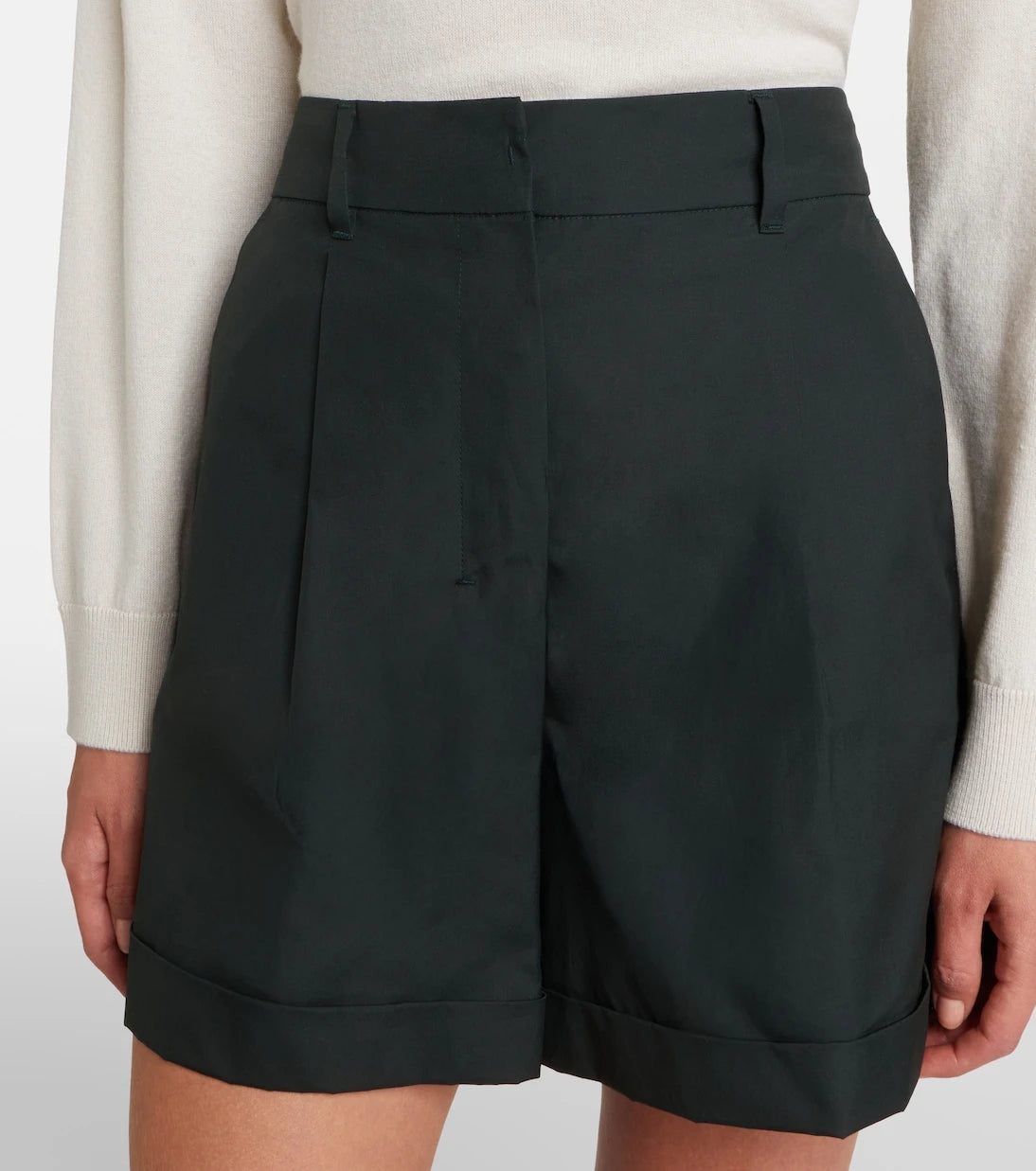 'S Max Mara - Cotton poplin shorts