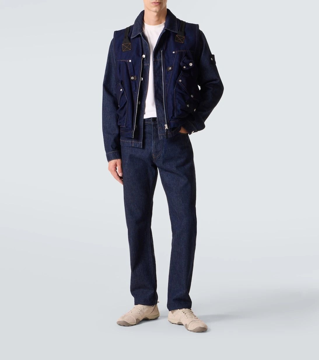 Stone Island - Denim cargo vest