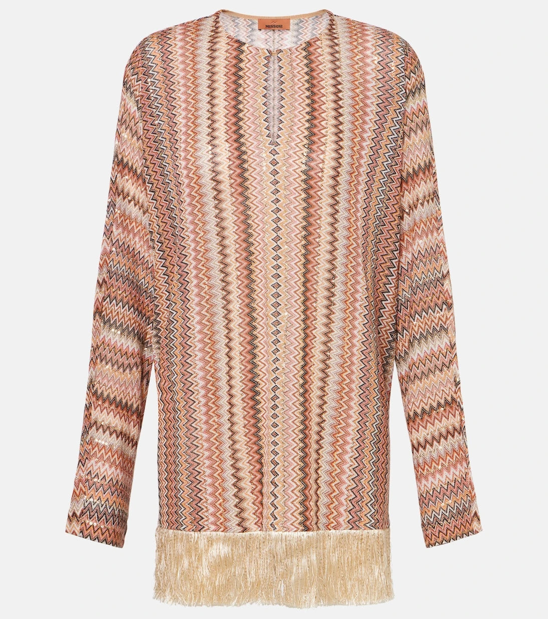 Missoni - Zigzag fringed lamé blouse