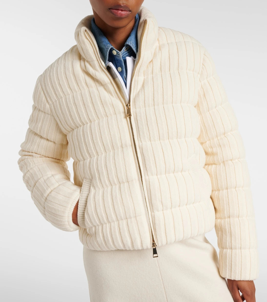 Moncler - Wool and cashmere down jacket
