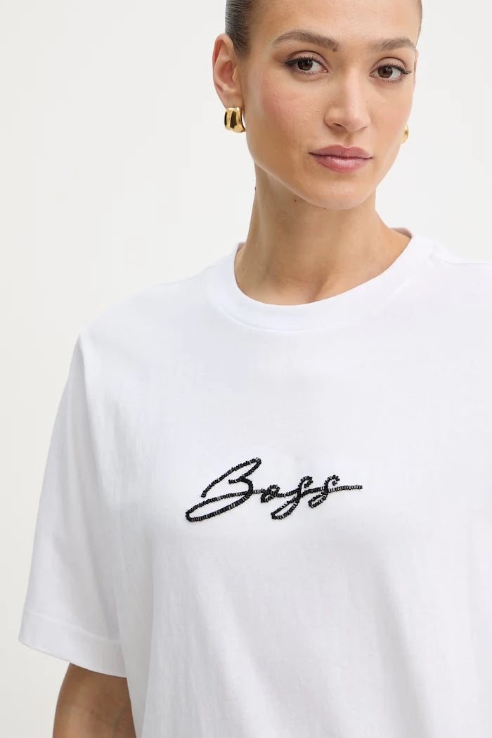 BOSS Orange pamuklu kadın antrenman üstü C Eregular 2