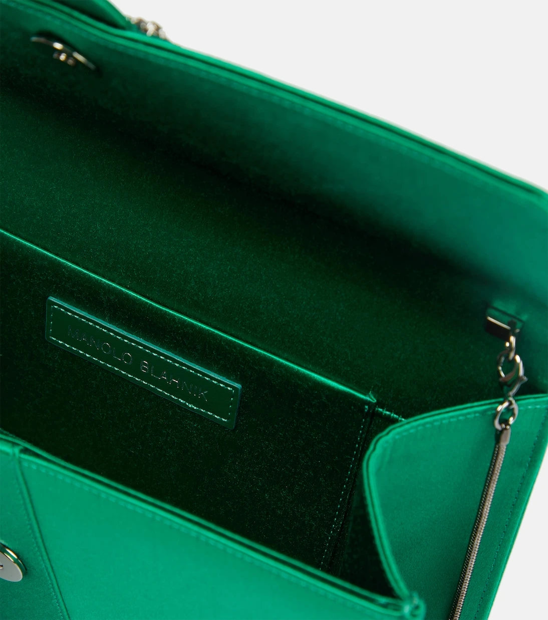 Manolo Blahnik - Capri embellished satin clutch