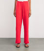 Adanola Red Organic Cotton-Modal Straight Sweatpants