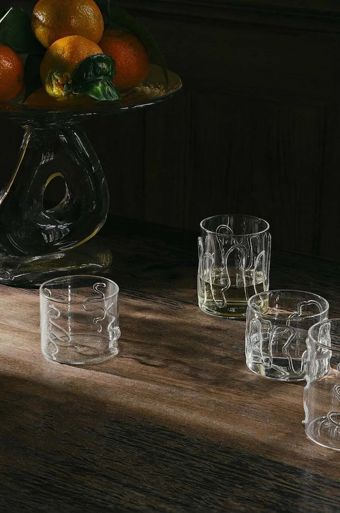 Комплект чаши ferm LIVING Doodle Glasses 350 ml (2 броя)