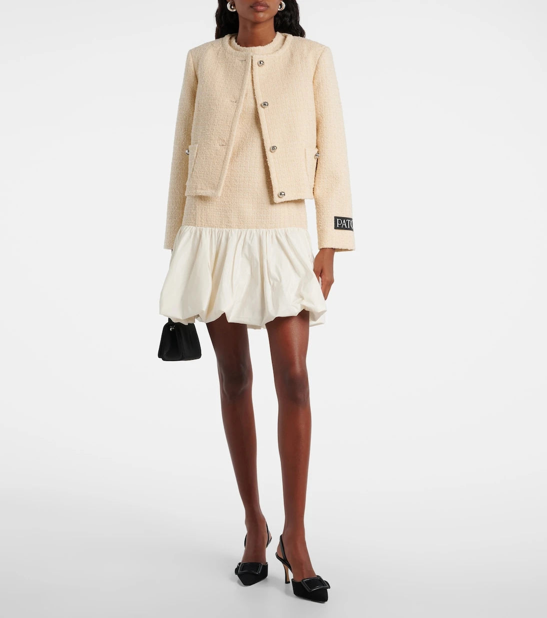 Patou - Logo wool-blend bouclé jacket
