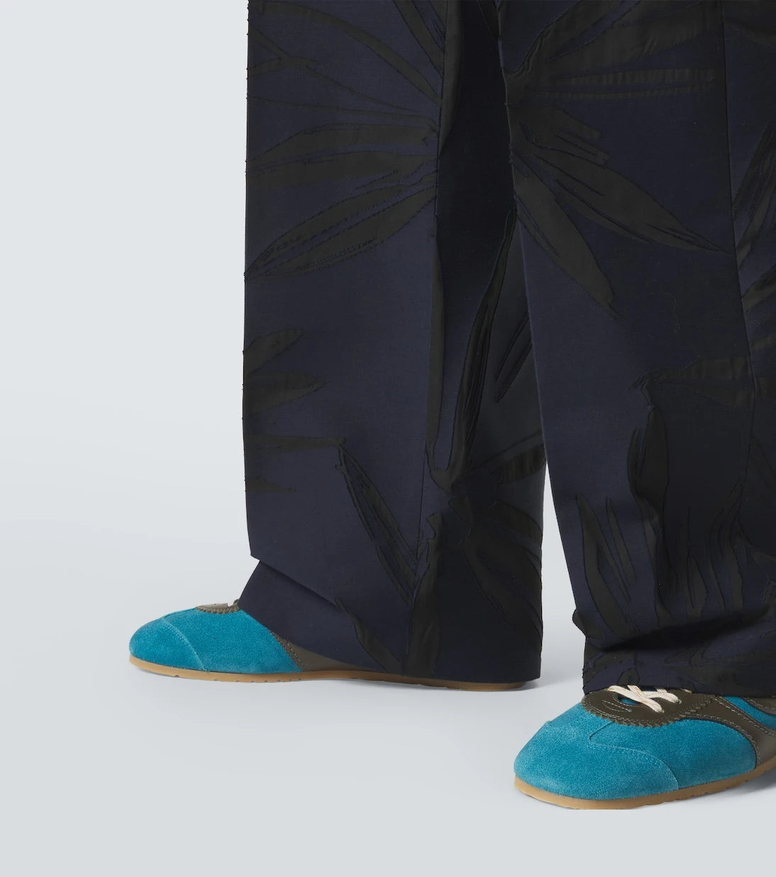 Dries Van Noten - Floral cotton-blend straight pants