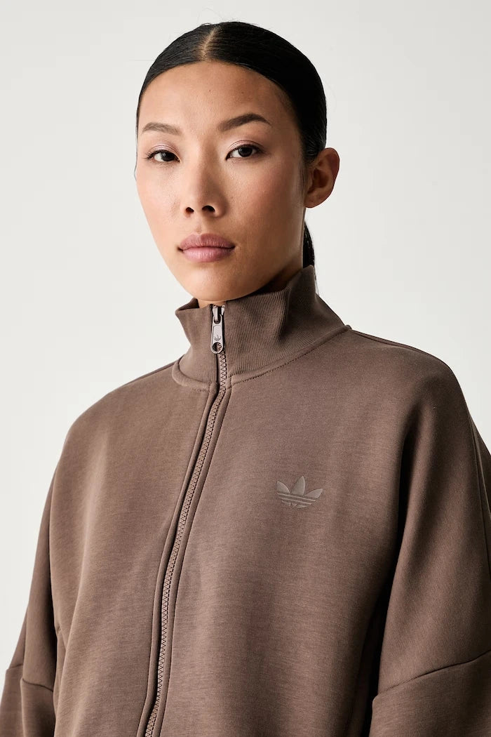 adidas Originals fermuarlı kadın pamuklu Spacer sweatshirt