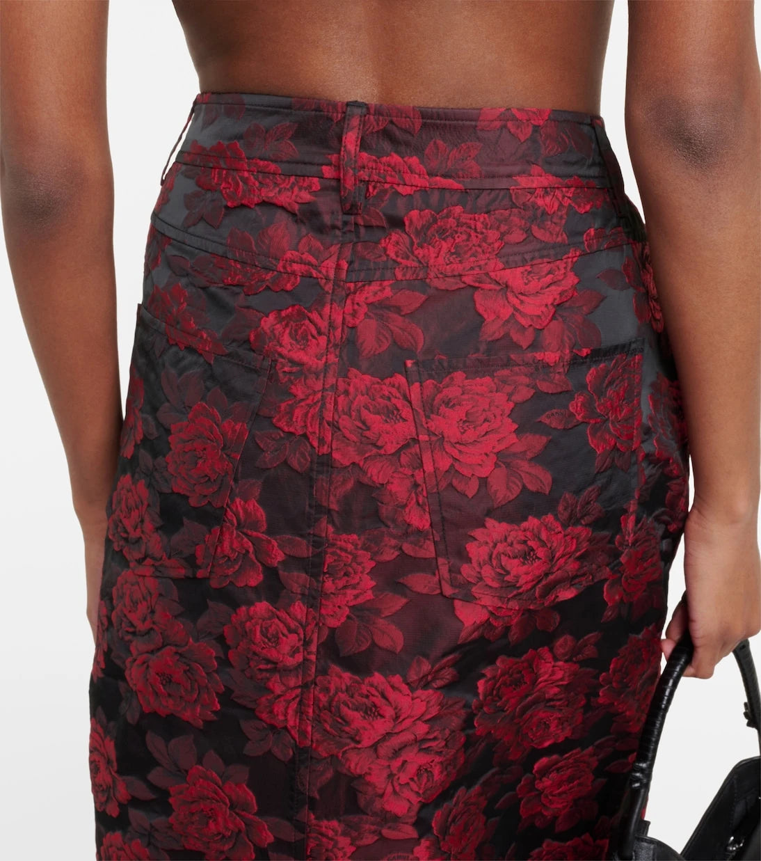Ganni - Floral jacquard maxi skirt