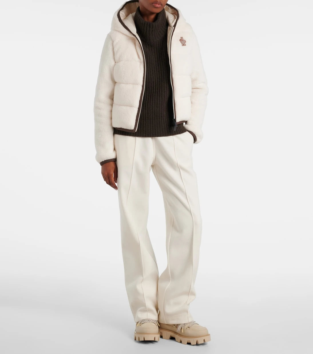 Moncler Grenoble - Hooded fleece down jacket