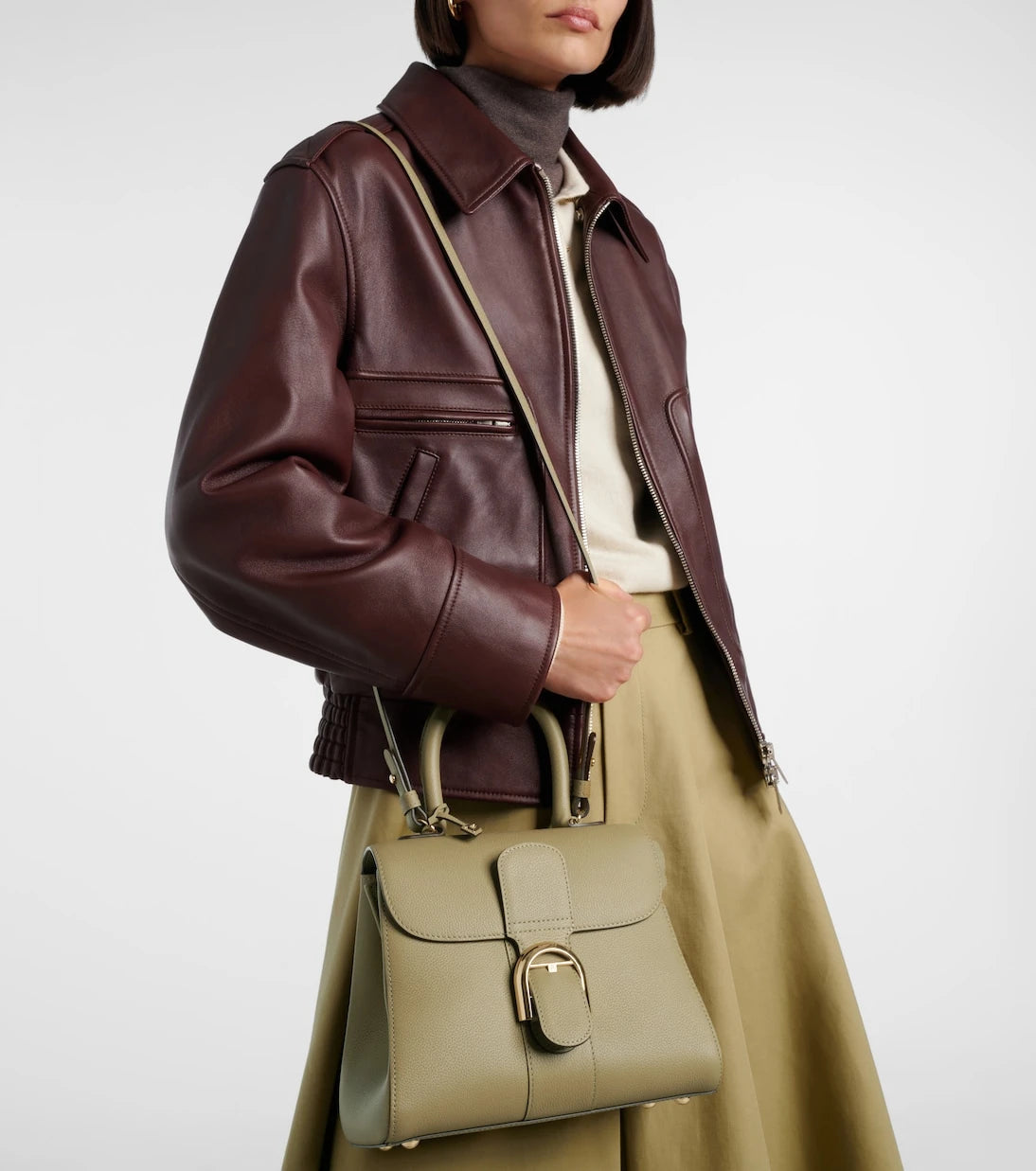 Delvaux - حقيبة كتف Brilliant Small من الجلد